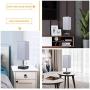 Lamp for Bedroom, Seealle Grey Bedside Desk Lamp with 2 USB Fast Charging Port, Small Nightstand lamp USB Table Lamp with Solid Wood Base, Pull Chain Lamp Great for Bedroom Living Room Guest Room