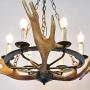 SDlighting Resin Antler Chandelier, 6 Light 30'' Diameter 25.5'' Tall Pendant Light Fixture for Living Room Dining Room Kitchen Island