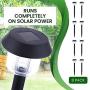 Signature Garden 8 Pack Solar Garden Lights - Super-Bright 15 Lumens; Makes Garden Pathways & Flower Beds Look Great - Easy NO-Wire Install; All-Weather/Water-Resistant (Plastic, Black)