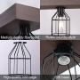 Wellmet Farmhouse Chandelier with Metal Cages, Rustic Chandelier for Dinning Room, 4 Lights Chandeliers Hanging Light for Living Room, Kitchen Island Lighting, Pool Table Light (Bronze Wood Finished) Wellmet Farmhouse Chandelier with Metal Cages, Rustic Chandelier for Dinning Room, 4 Lights Chandeliers Hanging Light for Living Room, Kitchen Island Lighting, Pool Table Light (Bronze Wood Finished)