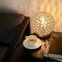 Crystal Ball Table Lamp Set of 2 with USB Charging Port,Decorative Nightstand Room Lamps, Bedside Night Light Lamp, Fashionable Large Table Lamp for Bedroom, Living Room,Office,Dresser,Dining Room