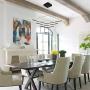 ROYAL PEARL Modern LED Pendant Light 3-Ring Chandeliers Fixture Dimmable Ceiling Lights Lamp,Warm White