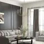 GEPOW Gold Modern Chandelier, 8-Light Candle Light Fixture for Dining Room, Bedroom, Kitchen, Living Room, Foyer, Entryway