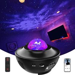 Star Projector, LED Night Light Projector with Bluetooth Speaker, Sky Night Light with Remote Control Star Light Projector for Bedroom/Game Rooms/Home Theatre/Night Light Ambiance