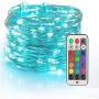 YIHONG Christmas Fairy String Lights USB Powered, 33ft Twinkle Lights with RF Remote, Color Change Firefly Lights - 13 Colors