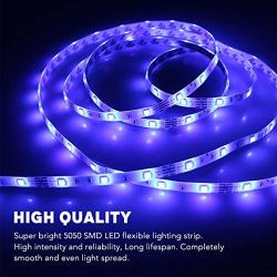 Jestar 5M 16.5ft LED Light Strip SMD 5050 RGB Waterproof with 44-Keys IR Remote Power Supply Flexible Color Changing LED Lighting Kit 150 LEDs for Home TV Backlit Bedroom Kitchen Indoor Decoration