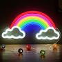 Neon Rainbow Light, Festival LED Wall Decor Light Art Neon Light Sign for Home Decoration,Bedroom, Lounge, Office, Wedding, Christmas, Valentine’s Day Party Powered by USB