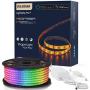 Maxonar LED Strip Lights Works with Alexa (32.8Ft / 10M) WiFi Wireless Smart Phone Controlled DIY Kit SMD 5050 RGB Multicolor Waterproof IP65 600LEDs Strip Light ,Works with Amazon Echo&Google Home