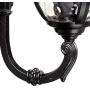 Bellagio Traditional Outdoor Wall Light Fixture Texturized Black Upbridge 16 1/2'' Clear Hammered Glass for Exterior House - John Timberland