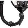 Bellagio Traditional Outdoor Wall Light Fixture Texturized Black Upbridge 16 1/2'' Clear Hammered Glass for Exterior House - John Timberland