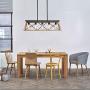 XIPUDA Farmhouse Chandelier Kitchen Island Lighting Linear Pendant Light Fixture Antique Industrial Metal Dinning RoomChandeliers