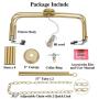 KSANA Gold Chandelier, Modern Light Fixture for Bedroom, Foyer, Dining & Living Room, Kitchen, and Entryway, (Upgraded Version, 2 Types of Height 8 Arms)