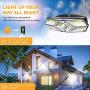 KBP Solar Lights Outdoor LED Motion Security Lights Solar Wall Lights with 3 Working Modes Wall Mount Waterproof Outdoor Lights for Fence Deck Patio Yard Garage