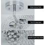 DLLT Modern Crystal Chandelier Lighting, 2-Light Crystal Ceiling Light Fixture Semi Flush Mount for Bedroom, Entryway, Foyer, Hallway, Closet Room, Dining Room, Chrome Finish E12
