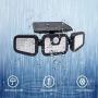 Solar Security Lights,3 Adjustable Head with Solar Motion Sensor Lights Outdoor IP65 Waterproof,74 LED Solar Flood Lights 270°Wide Angle Illumination for Yard,Garden,Garage and Pathway -2 Pack