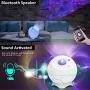 Laser Star Projector,Nebula Galaxy Projector with Moon,Soothing Aurora Effects,Bluetooth,Sound Activated,LED Night Light,Star Galaxy Light Projector for Bedroom,Party,Christmas Projector Lights Decor