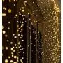 String Lights Christmas/ Starry Lights 220 LEDs Waterfall Vine String Lights Battery Operated Copper Wire Branch Lights with Remote Timer for Garden OutdoorTree Decorative (Warm White)