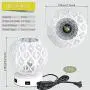 Lifeholder Table Lamp, 3 Way Dimmable Bedside Lamp with Dual USB Ports, Modern Globe USB Lamp Include Edison Bulb, Decorative Touch Lamps for Bedroom,Living Room,Office (White)
