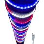 Russell Decor Patriot Independence Day LED 400-30 Rope Lights Blue Red White (30)