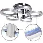 Flush Mount LED Ceiling Lights, Modern Acrylic Chandeliers, 5 Head Circle Ring Ceiling Light Lamp for Livingroom Bedroom Kitchen Room