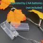 Thanksgiving Decorations Lighted Fall Garland, Thanksgiving Decor Halloween String Lights 8.2 Feet 20 LED, Thanksgiving Gift Fall Decor for Home Holiday Autumn Garland Indoor