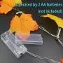 Thanksgiving Decorations Lighted Fall Garland, Thanksgiving Decor Halloween String Lights 8.2 Feet 20 LED, Thanksgiving Gift Fall Decor for Home Holiday Autumn Garland Indoor