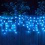 YOLIGHT 13ft 96 LEDs Icicle Curtain String Drop Lights, Indoor Outdoor Decoration for Christmas Festival Wedding Party Patio Garden (Blue)