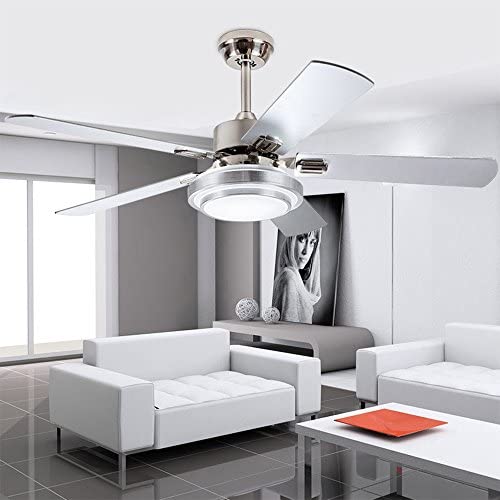 Andersonlight Fan 52'' LED Indoor Stainless Steel Ceiling Fan with Light and Remote Control