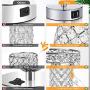 Touch Control Crystal Table Lamp Set of 2 Bedside Nightstand Lamps with 2 USB Charging Ports, 3-Way Dimmable, K9 Crystal Decorative Desk Lamp for Bedroom, Girls Guest Room, Living Room, Bulbs Included