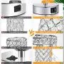Touch Control Crystal Table Lamp Set of 2 Bedside Nightstand Lamps with 2 USB Charging Ports, 3-Way Dimmable, K9 Crystal Decorative Desk Lamp for Bedroom, Girls Guest Room, Living Room, Bulbs Included