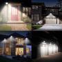 Motion Sensor Led Flood Lights 50w 4000LM Outdoor Security Floodlights IP66 Waterproof Auto ON/Off Lamp for Garage Billboard Warehouse Stairs with a US 3-Plug 6500K AC86-265V