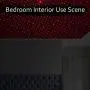 USB Star Light, 2 Packs, Aevdor Car Ceiling Interior Light, Portable Romantic Red USB Night Light Atmosphere Decorations Lamp for Bedroom, Car, Party, Ceiling and More -Plug and Play