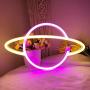 iceagle Planet Light Neon Signs Neon Lights for Wall Decor,USB or Battery LED Signs for Bedroom, Decorative Neon Light Sign for Christmas,Birthday Party, Living Room, Girls,Kids Room