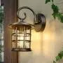 Upgrade Dusk to Dawn Sensor Outdoor Wall Lantern, Exterior Wall Mount Lights and Outdoor Sconce Porch Light Fixture with E26 Socket，Anti-Rust, Waterproof, Ideal for Garage, Doorway, Barn-10.3x7.84