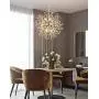 Crystal Chandeliers Bubble Light Firework Lights Sputnik Light Stainless Steel Crystal Chandelier Hanging Lights for Bedroom Dining Rooms Living Room