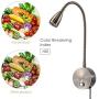 Bedside Reading Lights, Head Adjustable Minimalist LED Bed Reading Lamp, Dimmable Touch Switch Bedside Lamp for Bedroom Living Room Office, Reading Lights for Bed headboard