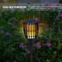 Fatpoom Solar Lights Upgraded, Flickering Flame Solar Torches Lights Waterproof Outdoor Lighting Solar Powered Pathway Lights Landscape Decoration Lighting Auto On/Off for Patio Driveway, 2Pack