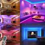 LED Strip Lights for Bedroom, YORMICK 32.8 Feet 300-LED SMD 5050 Waterproof Flexible RGB Strip Lights with 44 Keys IR Remote for Ceiling Bar Counter Cabinet Lighting Decoration