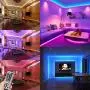LED Strip Lights for Bedroom, YORMICK 32.8 Feet 300-LED SMD 5050 Waterproof Flexible RGB Strip Lights with 44 Keys IR Remote for Ceiling Bar Counter Cabinet Lighting Decoration