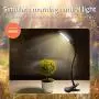 LED Desk Lamps, HOKEKI Bedside Lamp, Table Lamps for Bedroom, clamp Light, Office Lamp, 3 Lighting Modes, Adjustable Brightness, USB Charging, 360° Flexible Gooseneck Book Light
