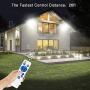 Solar LED Flood Light, 200W Dusk to Dawn Outdoor Floodlight Dimmable Daylight White Security LED Lighting with Remote Control, IP66 Waterproof for Billboard, Yard, Garden, Pathway
