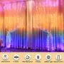 LED Window Curtain String Light -3MX2.8M 280 LED 8 Modes Fairy Lights with Hook Remote Control USB Powered Waterproof Copper Wire Decor Lights for Christmas Bedroom Party Wedding (Multicolor)