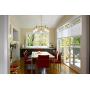 XiNBEi Lighting Chandeliers, 5 Light Brass Pendant Lighting with LED Bulbs for Kitchen & Dining Room XB-C1211-5-SB