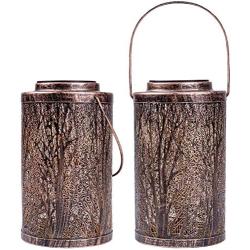 Hanging Solar Lights Outdoor - Solar Lanterns Garden Solar Patio Table Lamps Decorative SUNWIND 2 Pack for Garden, Backyard, Tree, Porch, Wall, Fence