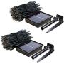 QINOL 2-Pack 400LED 72FT Solar String Lights Outdoor, Green Wire Solar String Mini Lights Outdoor, Waterproof 8 Modes Garden Tree Decorations Twinkle Lights (Warm White)