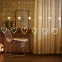 KiflyTooin Curtain Lights Upgrade,176 LED 15-Hearts Lights String,Connectable 8 Flashing Modes Heart Shaped Twinkle Fairy Lights,for Kids Bedroom Wedding Party Valentines Day Mothers Day Decor