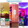 Elfeland LED Strip Lights 32.8FT/10M 300 LEDs IP65 5050 RGB Strip Lights Music Sync Color Changing Rope Lights Flexible Tape Light Kit with APP Controller for Bedroom Home Kitchen