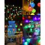 GreenClick Solar String Lights Outdoor, 25ft 40 Led String Lights 8 Modes Crystal Ball Waterproof Solar Powered String Lights for Bedroom, Garden, Party, Festival (Multi-Color)