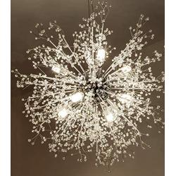 GDNS Contemporary Firework Crystal Chandeliers,Pendant Lighting,Ceiling Lights Fixtures for Living Room Bedroom Restaurant Porch