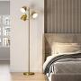 OYEARS LED Reading Floor Lamp for Living Room Mid Century Modern 68.5” Adjustable 3 Light Tree Antique Brass Tall Standing Lamp 3 LED Bulbs Included Gold OYEARS LED Reading Floor Lamp for Living Room Mid Century Modern 68.5” Adjustable 3 Light Tree Antique Brass Tall Standing Lamp 3 LED Bulbs Included Gold